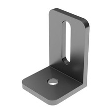 Winkel 40x80mm, Stärke 6mm, Loch Ø9mm  Langloch L=50mm, Stahl verzinkt