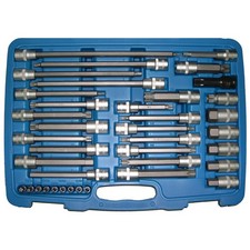 Steckschlüsseleinsätze Stecknuss Innensechskant Vielzahn Torx Bitsatz 38-tlg.