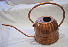 Gießkanne Blumenkanne Blumengießkanne Kaktusgießen SKS massiv Kupfer rund 1,5 L