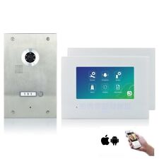 MATHFEL Video Türsprechanlage Gegensprechanlage 7'' Monitor Fischaugenkam 170°