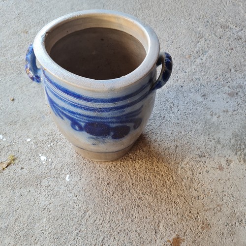 Steingut keramiktopf blau - keramiktopf,