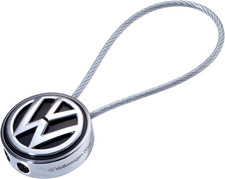 Original VW Auto Schlüsselanhänger - Logo LOOP VOLKSWAGEN–Drahtschlaufe - NEU