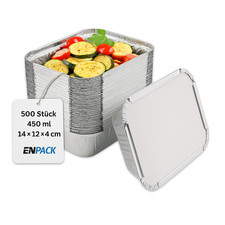 500 Aluschalen mit Deckel