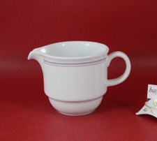 Thomas Trend - Milchkännchen 0,15 L. grau/rot Band Hotel Porzellan stapelbar