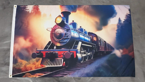 Fahne flagge zug eisenbahn - fahne,