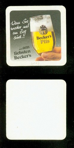 Bierdeckel becker bier - bierdeckel,