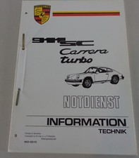 Schulungsunterlagen / Technische Information Porsche 911 SC/Carrera/Turbo 74-84