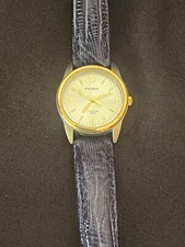 Para Damenuhr, grau/goldfarbig, sehr schlicht, aus Oma's Schatzkiste, wie neu