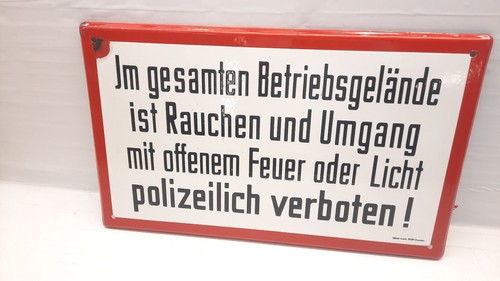 Blechschild emaille schild - emaille, ddr