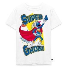 Sesamstraße Grobi Supergrobi Superheld Kinder Premium Bio T-Shirt