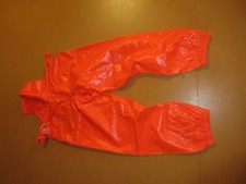PVC Regen Hose Größe L Feuerwehr rot orange knatschig fest selten
