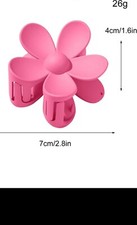 Haarklips Haarklammer Haarspange Blumen Gummi Haarschmuck 20 Farben + Geschenk 