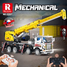 Reobrix 22007 Kran-LKW Technik RC/App Lego komp. Geschenk Bausteine 2206 Teile