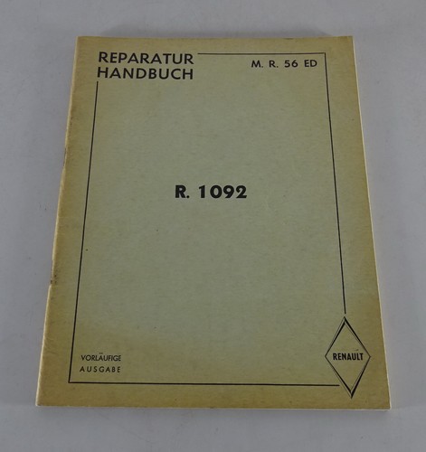Werkstatthandbuch renault - renault, r