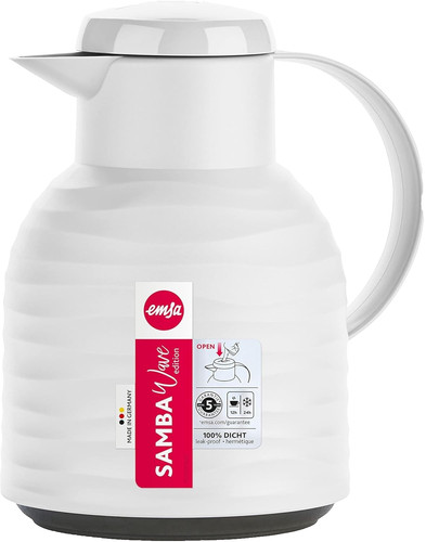 Emsa isolierkanne weiß - isolierkanne, 1l