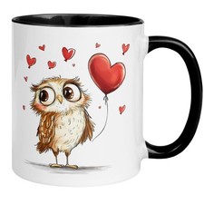 Tasse Eule – Verliebte Eule