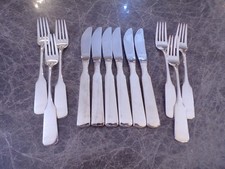 WMF Modell Spatenmuster SATURN Vorspeisenbesteck 6 Personen 12 Teile 90er TOP !