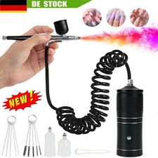 Airbrush Set Spritzpistole mit Kompressor Kabellose Mini Air Brush Tragbares *!