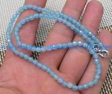 4mm Facettiert Blau Aquamarin