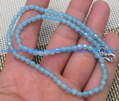 4mm facettiert blau - facettiert,