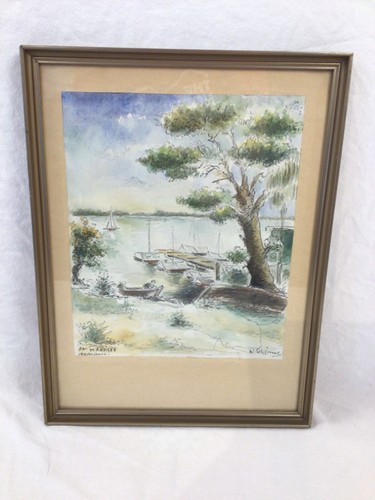Gemälde bild am wannsee - bild, wannsee"