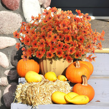 Künstliche Blumen Herbst Deko Balkon Garten Indoor Outdoor
