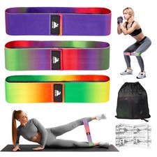 3er-Set Gymnastikband Fitnessband Widerstandsband Übungsband Fitnessbänder