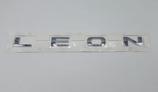 Original Seat Leon Schriftzug Hinten Heckklappe Silber/Chrom 1P0853687  739