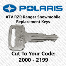 Polaris Keys Cut by Code ATV