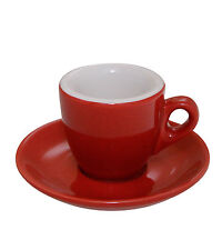 Espressotasse Palermo rot dickwandig - Made in Italy - Caffe Milano