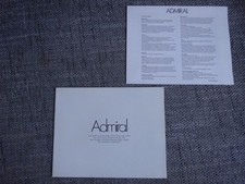 Opel Admiral B Prospekt +