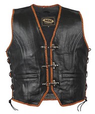 Lederkutte mit orangen