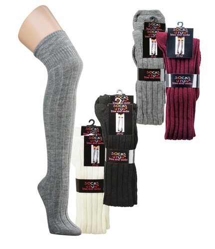 Damen overknees strümpfe - overknees, –