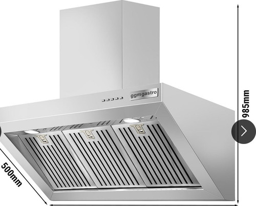 Ggm gastro wandhaube edelstahl - gastro,