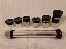 Lot of 7 Telescope Eyepieces -