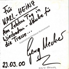 Original autogramm georg - autogramm,