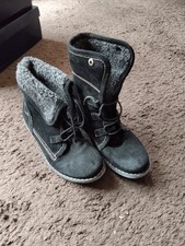 Schwarze Warme Gefütterte Stiefel Gr. 38 Fast Neuwertig mit Karton