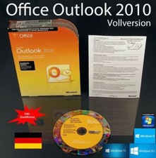 Microsoft Office Outlook 2010 Vollversion Box + DVD EDU + Zweitinstallation OVP