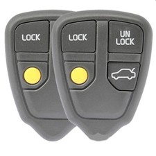 2x Auto Fernbedienung 4 Tasten Leergehäuse für Volvo C70 S70 V70 850 S40 V40 V50