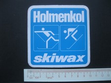 Holmenkol skiwax Wintersport Skilauf Sticker Aufkleber Werbung Reklame