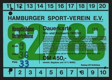Ticket | Dauerkarte | 1982/83