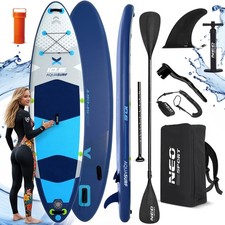 NEO-SPORT Aufblasbar Stand Up Paddle Board SUP Board KommplettSet 320 cm