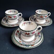 3 Tee Gedecke Spode Copeland Chinese Rose