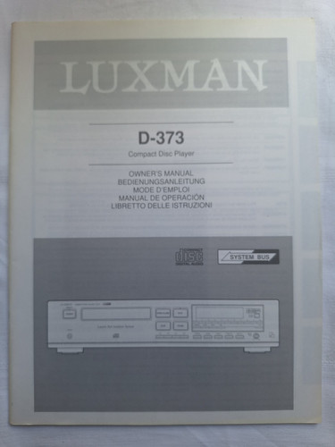 Bedienungsanleitung luxman - bedienungsanleitung,