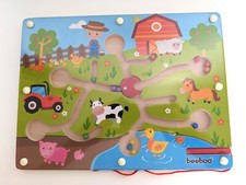 Beeboo Magnetspiel Bauernhof Kleinkind Holzspielzeug Geschicklichkeitsspiel