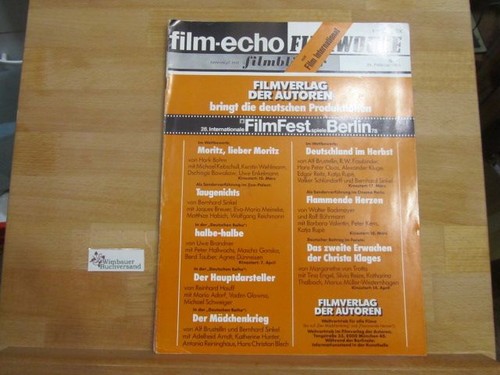 Film echo filmwoche vereinigt - filmwoche,