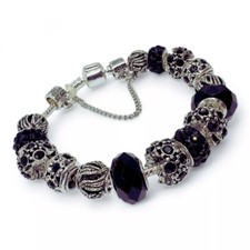 Charms Armband 925 Sterling Silber Armkette Damen Geschenk Schmuck Bracelet 19cm