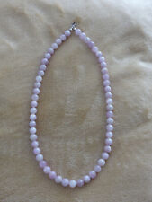 silberne Kunzitkette, neu