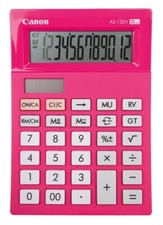 Canon AS-120V PK Tischrechner pink 12-stellig | Steuerrechner | Solar/Batterie