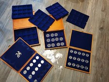 2€ 10€ Münzen Münzkassette Münzkaste Leuchtturm Holz Münzkoffer Kapseln Konvolut